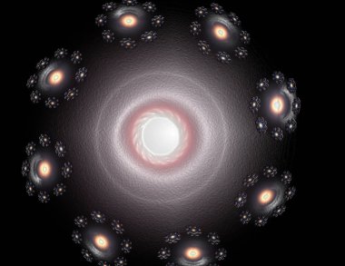 Dantelli renkli saat desen. Dijital fractal sanat tasarım. Kutsal semboller işaretler geometrisi soyut tasarım. Astroloji simya sihirli tasarımlar. Geometrik sarmal. Soyut renkli fraktal doku