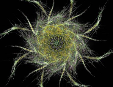 Uzay serisi geometrisini. Görsel olarak çekici zemin kavramsal Izgaralar eğrileri ve fraktal öğeleri öğesi olarak düzenleri fizik matematik teknoloji bilim ve eğitim için uygun yapılmış