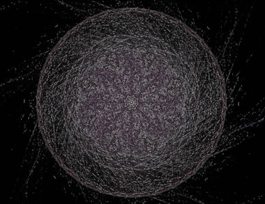 Soyut tasarım kutsal sembolleri yapılan geometri imzalar ve Astroloji simya büyü konusunda tasarımlar