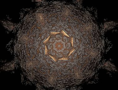 Soyut tasarım kutsal sembolleri yapılan geometri imzalar ve Astroloji simya büyü konusunda tasarımlar