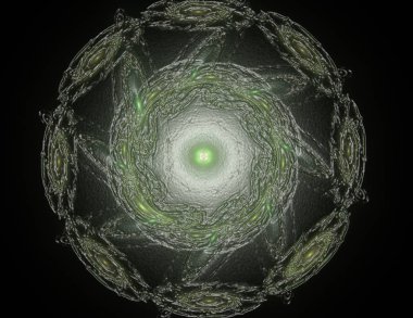 Serideki renkler, süslü boyalar. Arkaplan fraktal renk dokusundan oluşur ve hayal gücü, yaratıcılık ve tasarım projelerinde kullanılmak için uygundur