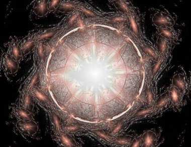 Dantelli renkli saat desen. Dijital fractal sanat tasarım. Kutsal semboller işaretler geometrisi soyut tasarım. Astroloji simya sihirli tasarımlar. Geometrik sarmal. Soyut renkli fraktal doku