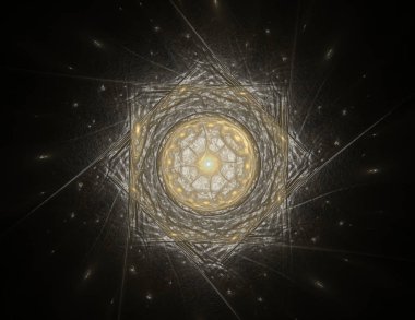 Dantelli renkli saat desen. Dijital fractal sanat tasarım. Kutsal semboller işaretler geometrisi soyut tasarım. Astroloji simya sihirli tasarımlar. Geometrik sarmal. Soyut renkli fraktal doku
