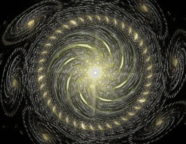 Dantelli renkli saat desen. Dijital fractal sanat tasarım. Kutsal semboller işaretler geometrisi soyut tasarım. Astroloji simya sihirli tasarımlar. Geometrik sarmal. Soyut renkli fraktal doku