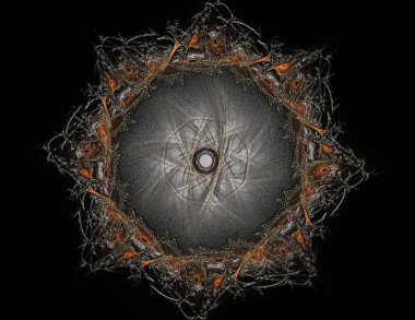 Soyut bir bilgisayar modern fraktal tasarım koyu arka plan üzerinde oluşturulan. Fraktal renk doku soyut. Dijital sanat. Soyut Form ve renk. Soyut fraktal öğe desen tasarım için.