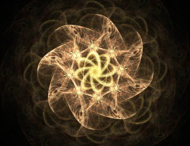 Geometrik Spiral aşağı düşüyor. Soyut renkli fraktal doku.