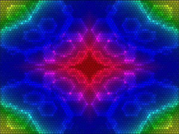 現実的な六角形のグリッド背景 ベクトルの図 シームレス パターン — ストックベクタ