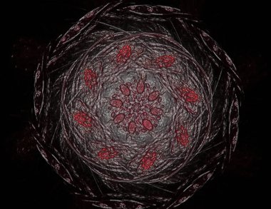 Uzay serisi geometrisini. Görsel olarak çekici zemin kavramsal Izgaralar eğrileri ve fraktal öğeleri öğesi olarak düzenleri fizik matematik teknoloji bilim ve eğitim için uygun yapılmış