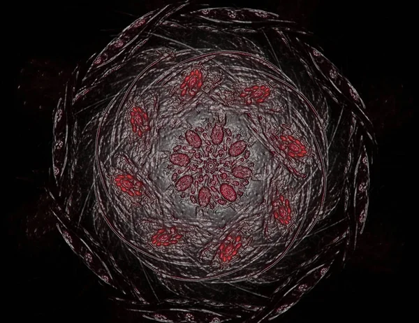 Uzay serisi geometrisini. Görsel olarak çekici zemin kavramsal Izgaralar eğrileri ve fraktal öğeleri öğesi olarak düzenleri fizik matematik teknoloji bilim ve eğitim için uygun yapılmış