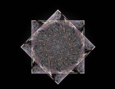 Soyut tasarım kutsal sembolleri yapılan geometri imzalar ve Astroloji simya büyü konusunda tasarımlar