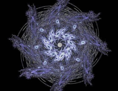 Soyut fraktal desen ve şekiller. Fraktal doku parmak izi.