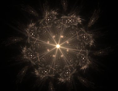 Geometrik Spiral aşağı düşüyor. Soyut renkli fraktal doku.