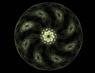 Dantelli renkli saat desen. Dijital fractal sanat tasarım. Kutsal semboller işaretler geometrisi soyut tasarım. Astroloji simya sihirli tasarımlar. Geometrik sarmal. Soyut renkli fraktal doku.