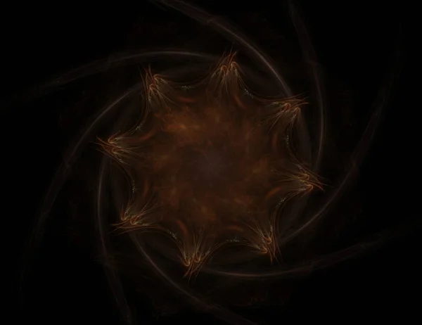 Abstraktní počítač vytvořený moderní fractal design na bílém pozadí. Abstraktní fraktální texturu. Digitální umění. — Stock fotografie