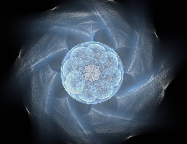 Dantelli renkli saat desen. Dijital fractal sanat tasarım. ABS