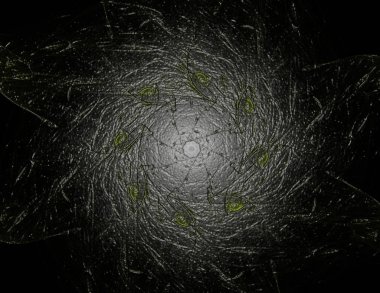 Geçiş daireler ve oval soyut fraktal renk arka plan