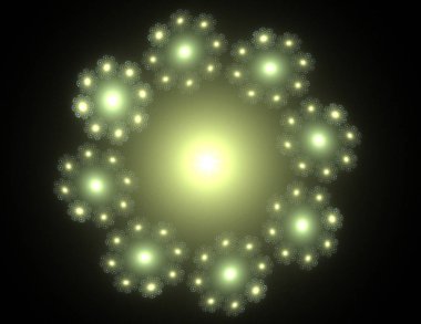 Soyut fraktal desen ve şekiller. Fraktal doku parmak izi.