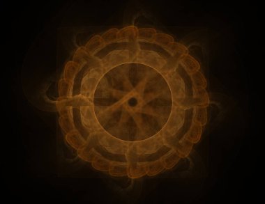 Geometrik Spiral aşağı düşüyor. Soyut renkli fraktal doku.