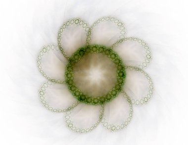 Renkli parlak nöron fraktal