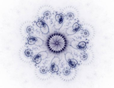 Geometrik Spiral aşağı düşüyor. Soyut renkli fraktal doku.