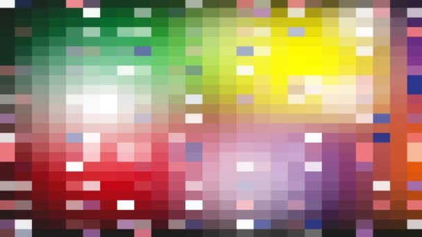 Красочный Калейдоскоп Блокирует Изменение Цвета Перемещение Фоновой Анимации — стоковое видео