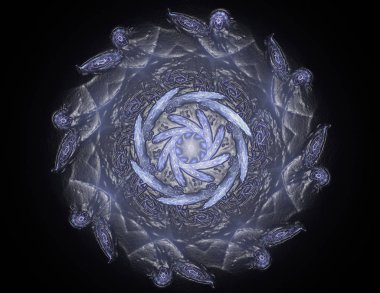 koyu arka plan beyaz bir toz bulutu soyut tasarım