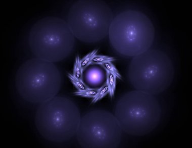 Dantelli renkli saat desen. Dijital fractal sanat tasarım. Kutsal semboller işaretler geometrisi soyut tasarım.