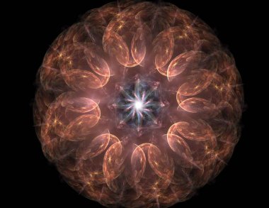 Geometrik Spiral aşağı düşüyor. Soyut renkli fraktal doku.