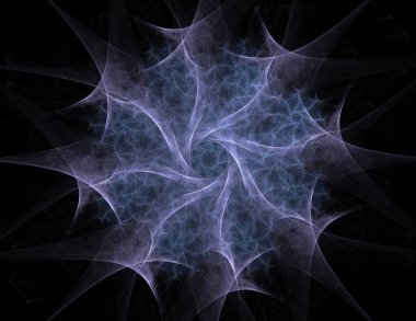 Soyut fraktal kırmızı arka plan ile kesişen daireler ve oval. disko ışıkları. Hareket illüstrasyon.