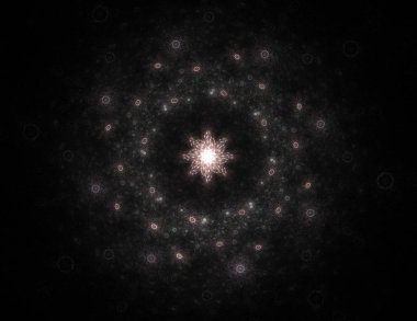 Soyut bir bilgisayar modern fraktal tasarım koyu arka plan üzerinde oluşturulan. Fraktal renk doku soyut. Dijital sanat. Soyut Form ve renk. Soyut fraktal öğe desen tasarımınız için. Yumuşak col