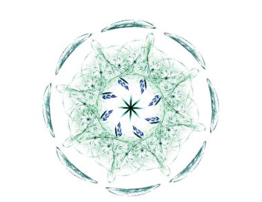 Konuyla ilgili soyut fraktal formlar grafik tasarım ve nükleer fizik bilim parçacıkların. Kutsal geometri.