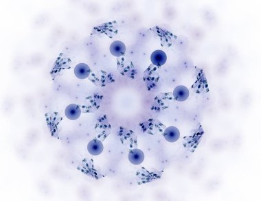 Parlak renkli fraktal boşluk dijital sanat yaratıcı grafik tasarım için