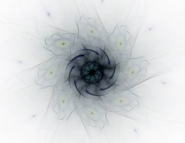 Soyut fraktal arka plan - bilgisayar tarafından oluşturulan görüntü. Dijital sanat. Daireleri merkeze doğru yakınsak.