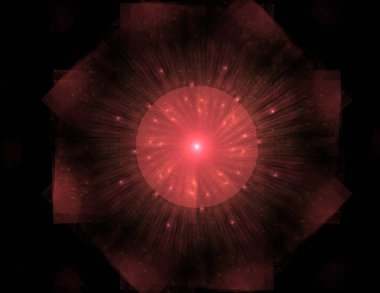 Soyut bir bilgisayar modern fraktal tasarım koyu arka plan üzerinde oluşturulan. Fraktal renk doku soyut. Dijital sanat.