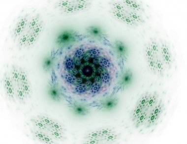 Renkli parlak nöron fraktal