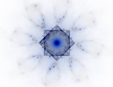 Parlak renkli fraktal boşluk dijital sanat yaratıcı grafik tasarım için