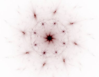 Soyut fraktal arka plan - bilgisayar tarafından oluşturulan görüntü. Dijital sanat. Daireleri merkeze doğru yakınsak.