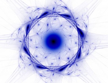 Soyut fraktal kırmızı arka plan ile kesişen daireler ve oval. disko ışıkları. Hareket illüstrasyon.