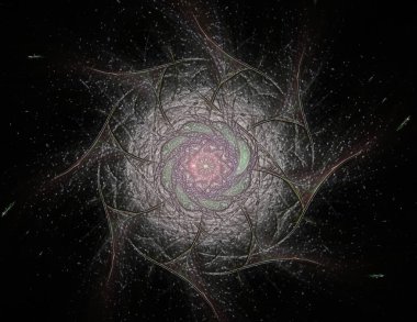 Dantelli renkli saat desen. Dijital fractal sanat tasarım. ABS