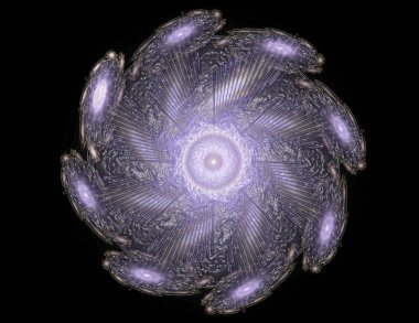 Dantelli renkli saat desen. Dijital fractal sanat tasarım. ABS