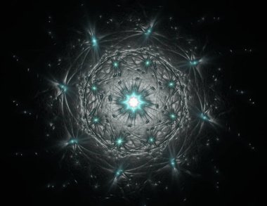 Soyut fraktal arka plan - bilgisayar tarafından oluşturulan görüntü. Dijital 