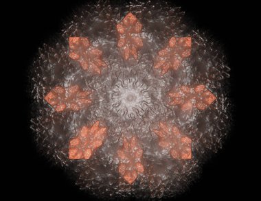 Renkli parlak nöron fraktal