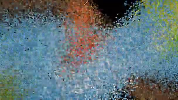 Bokeh Abstract Fundo Mágico Com Partículas Movimento Cintilação — Vídeo de Stock