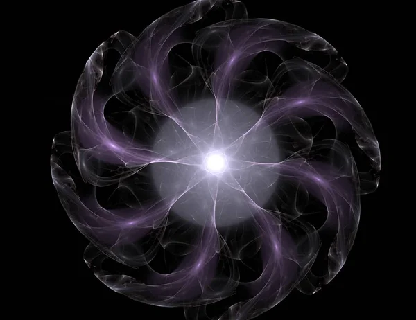 Αφηρημένα φόντο fractal - εικόνας που δημιουργούνται με υπολογιστή. Ψηφιακή τέχνη. Συγκλίνουν προς το κέντρο των κύκλων. — Φωτογραφία Αρχείου