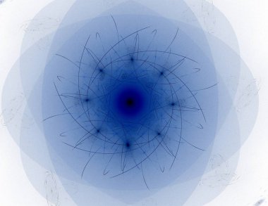 Konuyla ilgili soyut fraktal formlar grafik tasarım ve nükleer fizik bilim parçacıkların. Kutsal geometri.