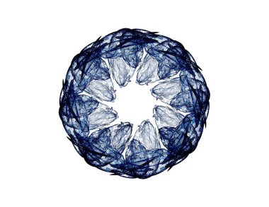 Soyut fraktal renk ve arka plan geçiş daire oval. Hareket illüstrasyon.