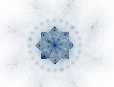 Soyut fraktal arka plan - bilgisayar tarafından oluşturulan görüntü. Dijital sanat. Daireleri merkeze doğru yakınsak.