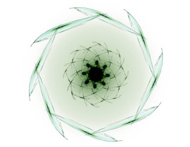 Soyut fraktal arka plan - bilgisayar tarafından oluşturulan görüntü. Dijital sanat. Daireleri merkeze doğru yakınsak.