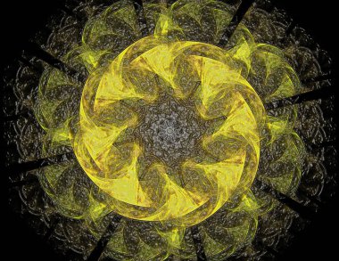 Bilgisayar yaratıcı tasarım için fraktal resim oluşturulan, sanat ve 