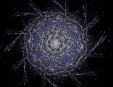 Konuyla ilgili soyut fraktal türlü nükleer ph parçacıkların